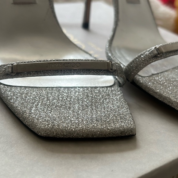 JIMMY CHOO silver diamond heels size 8 - Picture 2 of 7